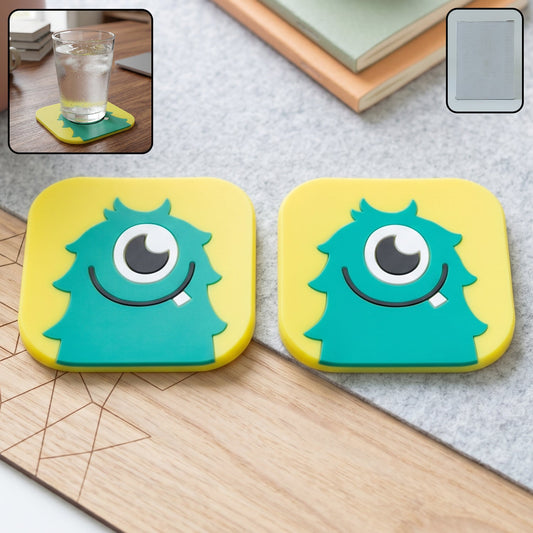 Silicone Coasters  Fun Monster Design With Heat Resistance