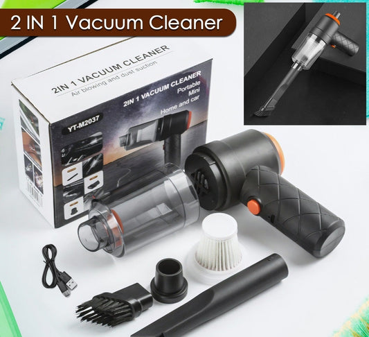 2 In 1 High-power Vacuum Cleaner  Handheld Wireless, Rechargeable For Vehicle Home And Office