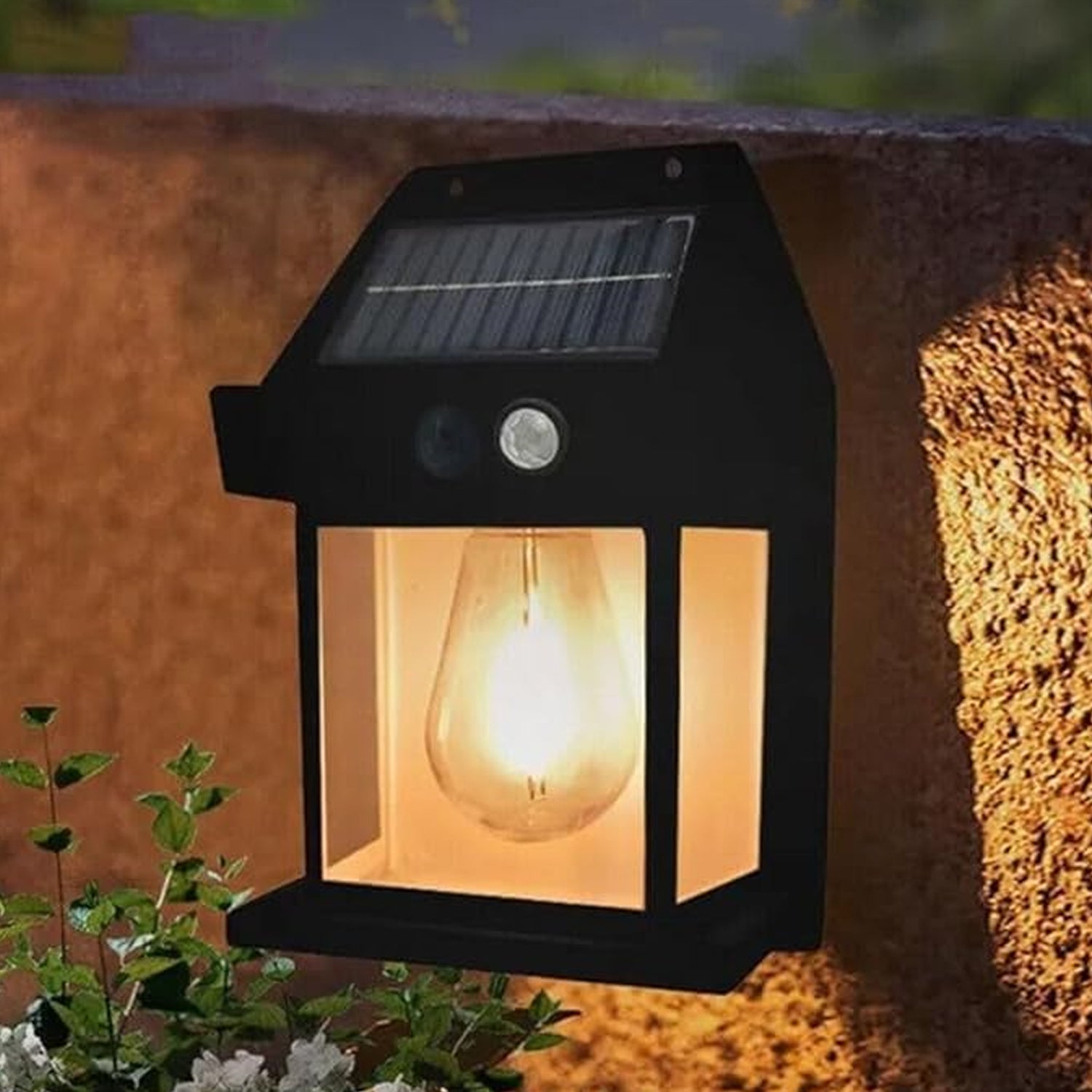Solar Wall Lights Lamp With 3 Modes Motion Sensor Waterproof Exterior Lighting With Clear Panel 2PC (BUY 1 GET 1 FREE Onam Sale Price - Prepaid Only)