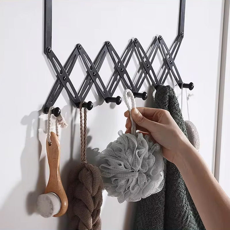 6 Hook Door Hanger Steel Coat Rack (1 Pc)