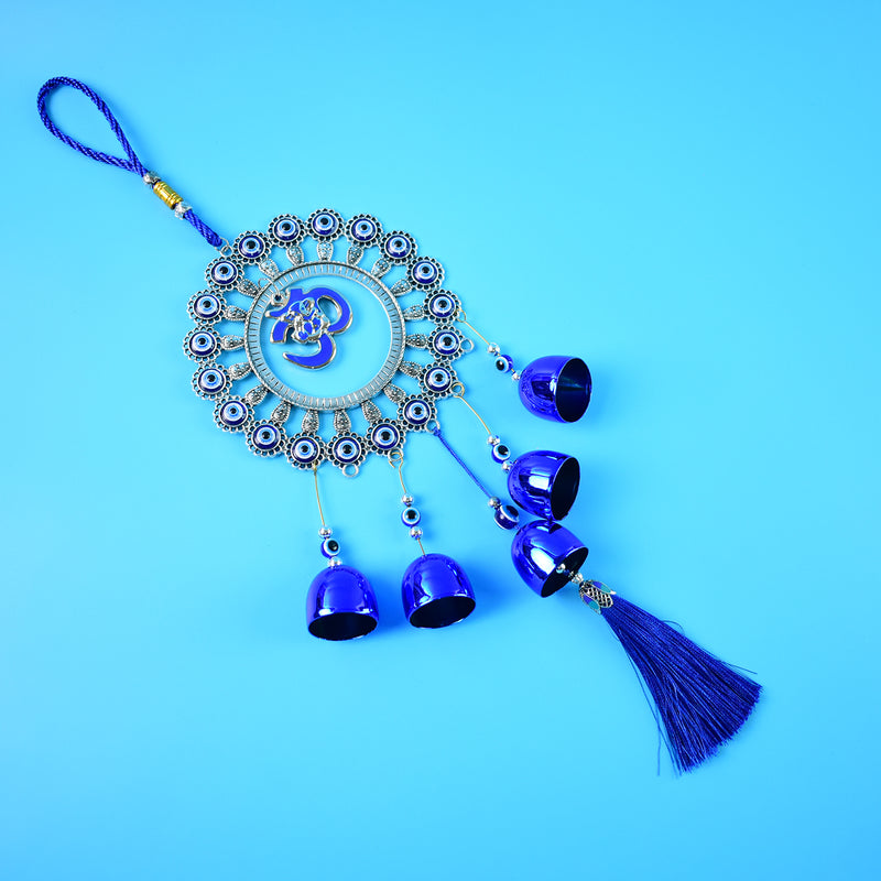 Decorative Om Evil Eye Wind Chime Wall Hanging (1 Pc)