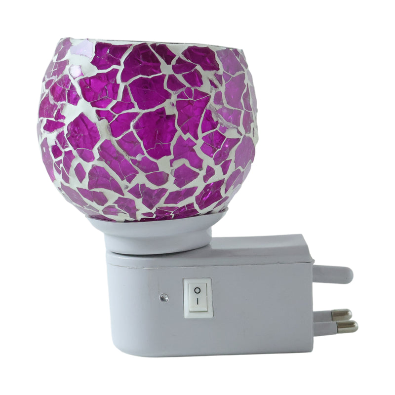Premium Plug-in Mosaic Glass Aroma Diffuser  Night Lamp (1 Pc)
