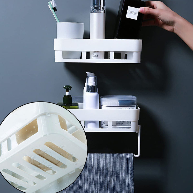Multipurpose Kitchen / Bathroom Shelf Wall Holder Storage Rack