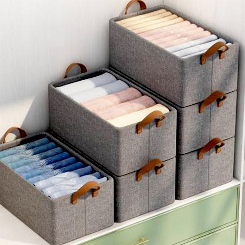 Foldable Storage Box With Lid & Handles