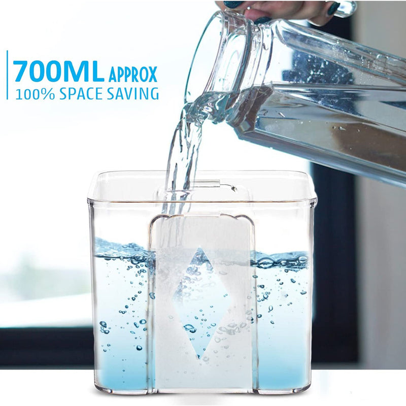 4pc Square Container 700ml Used For Storing Types Of Food Stuffs And Items.