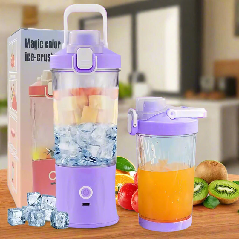 Electric Crusher Juicer With Multicolour Light, 8 Blades (600 ML)