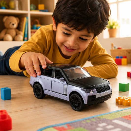 Light And Sound Metal Pull Back Car Toy Die Cast Suv Model For Kids (1 Pc)