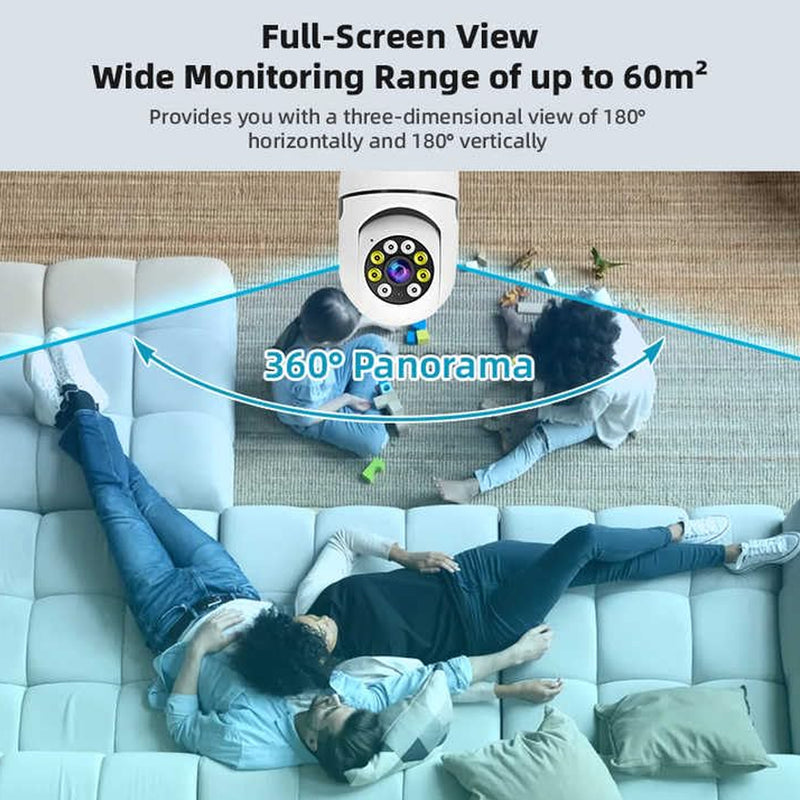 V380 Pro 360 Degree Panoramic Wireless Wi-Fi CCTV Security Camera