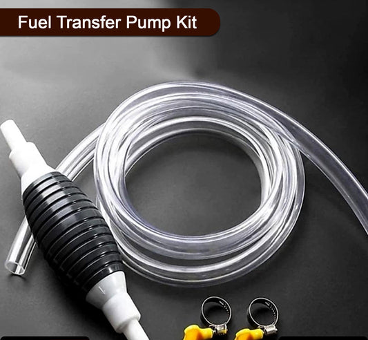 Fuel Transfer Pump Kit High Flow, Portable For Petrol, Diesel, Oil