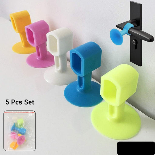 Self-sucking Silicone Door Stopper (5 Pcs Set)