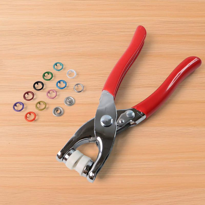 Heavy Duty Snap Button Fastener Plier Tool Kit (1 Set)