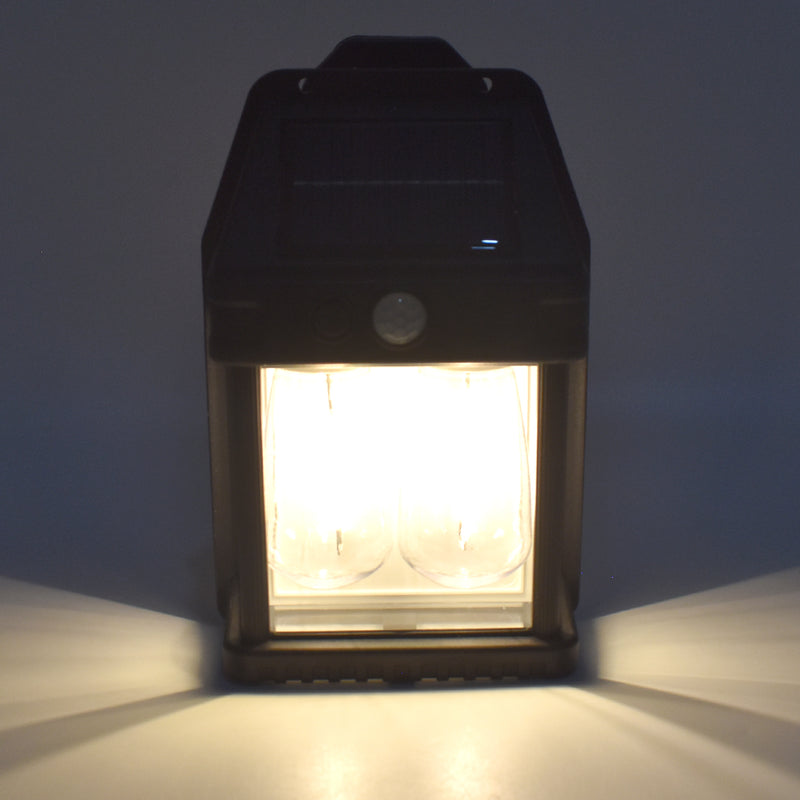 18w Solar Wall Double Lights  Lamp With 2 Modes Motion Sensor