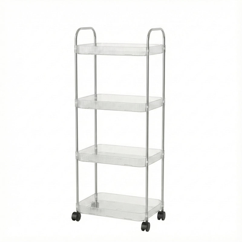 4 Layer Multipurpose Storage Trolley With Wheels
