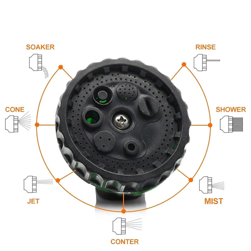 Multi-Pattern Garden Hose Spray Nozzle (1 Pc)