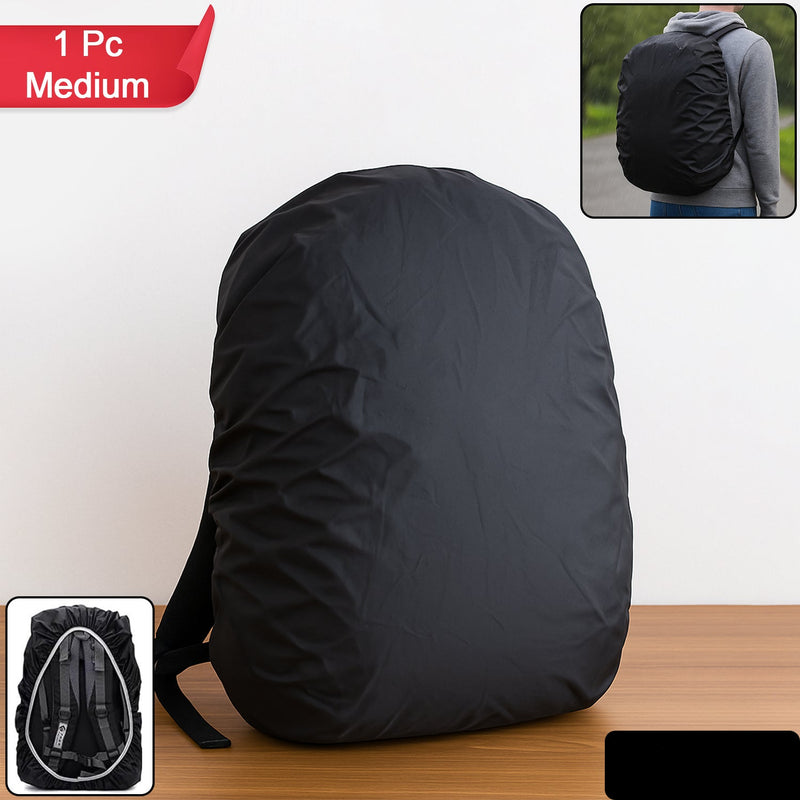 Waterproof Nylon Rain / Dust Cover - Elastic Adjustable For Laptop Bags And Backpacks