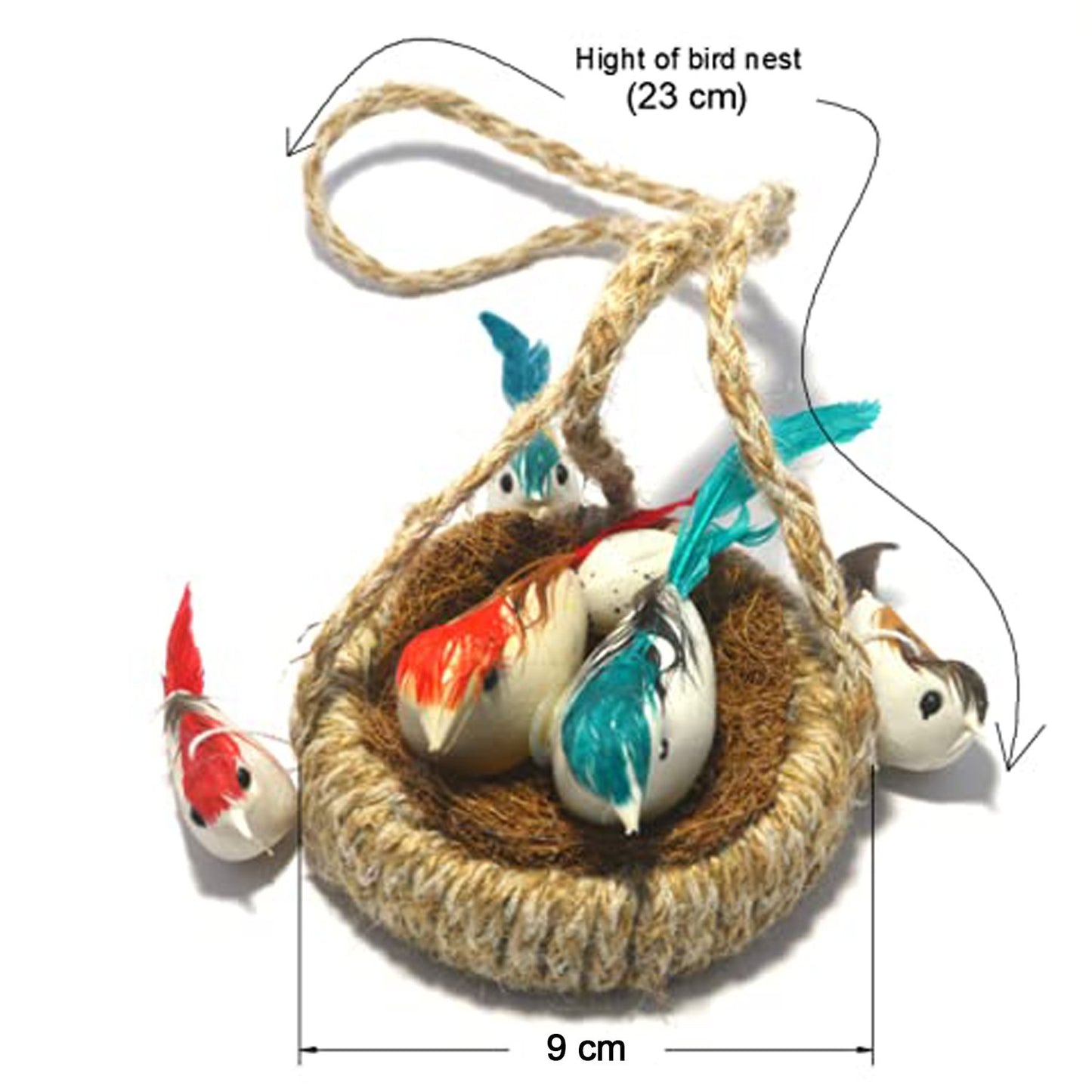 Artificial Jute Hanging Birds Nest