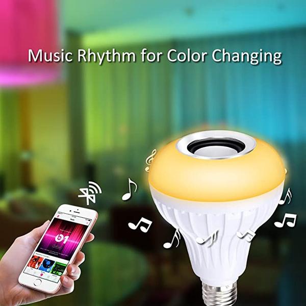 LED Bulb With Remote Controller & Bluetooth Sensor (12w)
