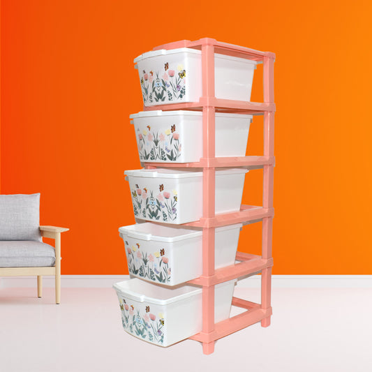 Plastic Smart Wonder Drawer Organizer (5 Layer/1 Pc)