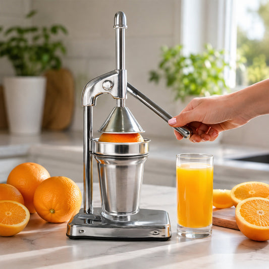 Heavy Duty Manual Press Citrus Juicer Hand Press Lemon Orange Squeezer (1 Pc)