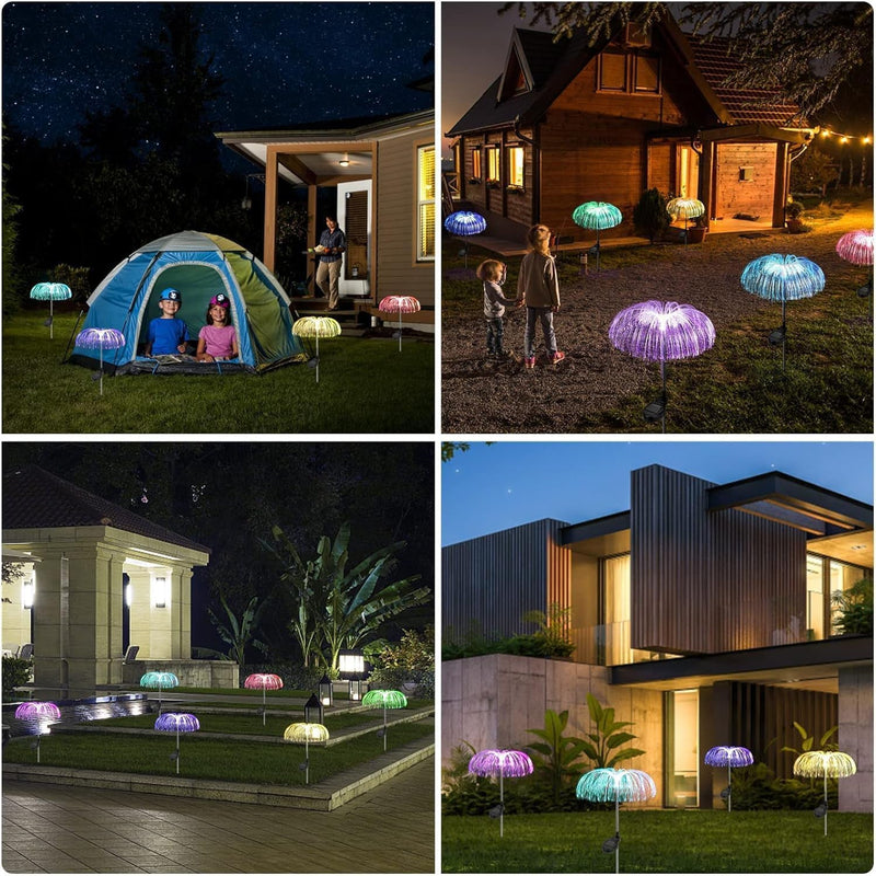 Solar-Powered Fiber Optic Garden Light - (1 Pc)