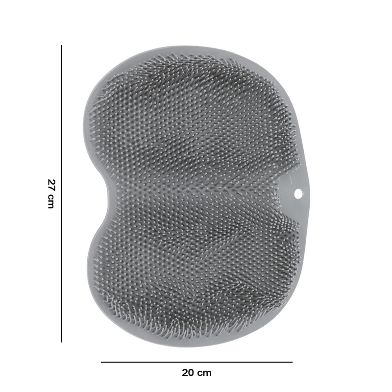 Silicone Bathroom Foot Cleaning Scrubber Mat (1 Pc 27x20 Cm)