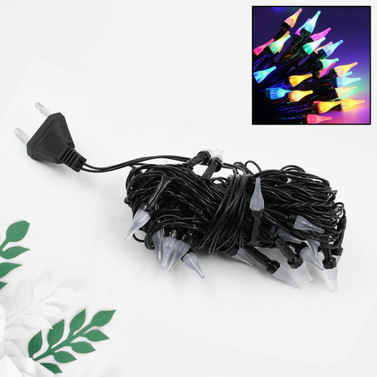 9mtr Flower Design Home Decoration Electrical Series Light Home Decoration Diwali  Wedding Led Christmas String Light Indoor And Outdoor Light Festival Decoration Led String Light Multi-color Light 1.4mm (36l 9mtr)