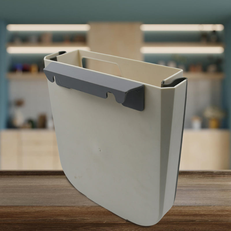 Hanging Trash Can For Kitchen Cabinet Door, Collapsible & Foldable