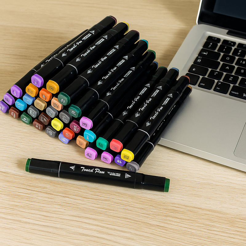 Dual-tip Sketch Markers Set (48 Pc)