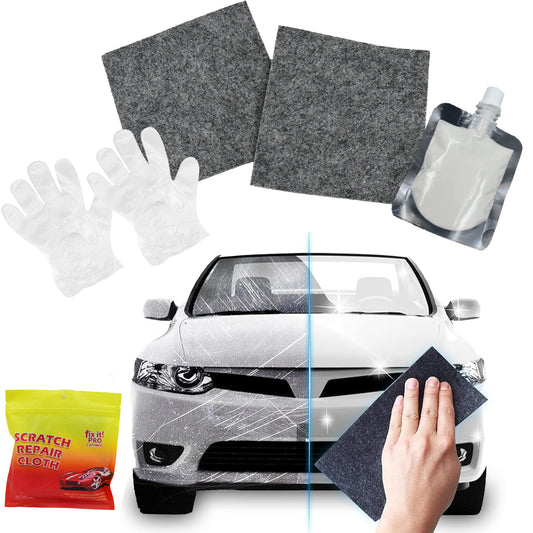 Nano Magic Car Scratch Remover (45 ml Repair Solution, 2 Gloves & 2 Nano Cloth)