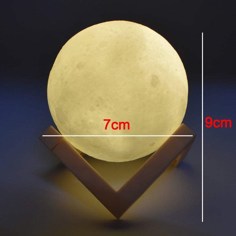3D Moon Lamp With Touch Control