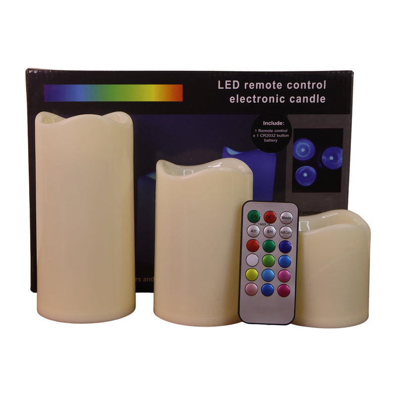 3 Decorative LED Candles
