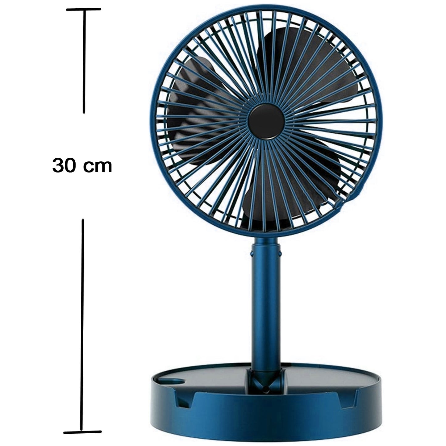 Telescopic Electric Desktop Fan, Height Adjustable Foldable & Portable