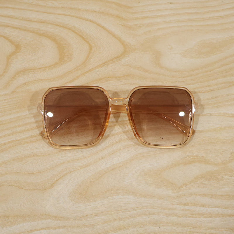 Square Retro Sunglasses For Men And Women With Gradient Tinted Lenses (1 Pc)