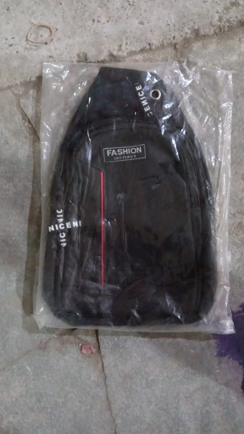 Waterproof Anti Theft Cross-body Bag, USB Charging, Earphone Hook Sling (1 Pc)