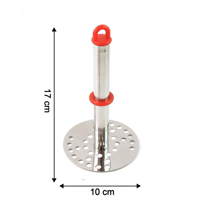 Stainless Steel Potato Masher with Ergonomic Handle (17cm / 1 Pc)