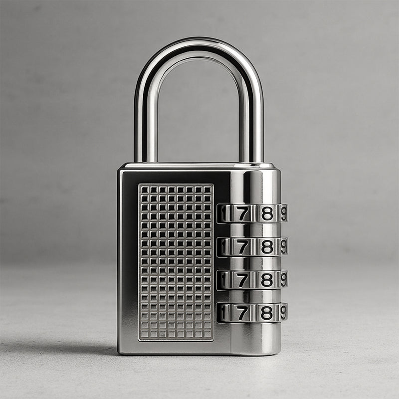 Heavy-duty 4-digit Resettable Combination Padlock (1 Pc)
