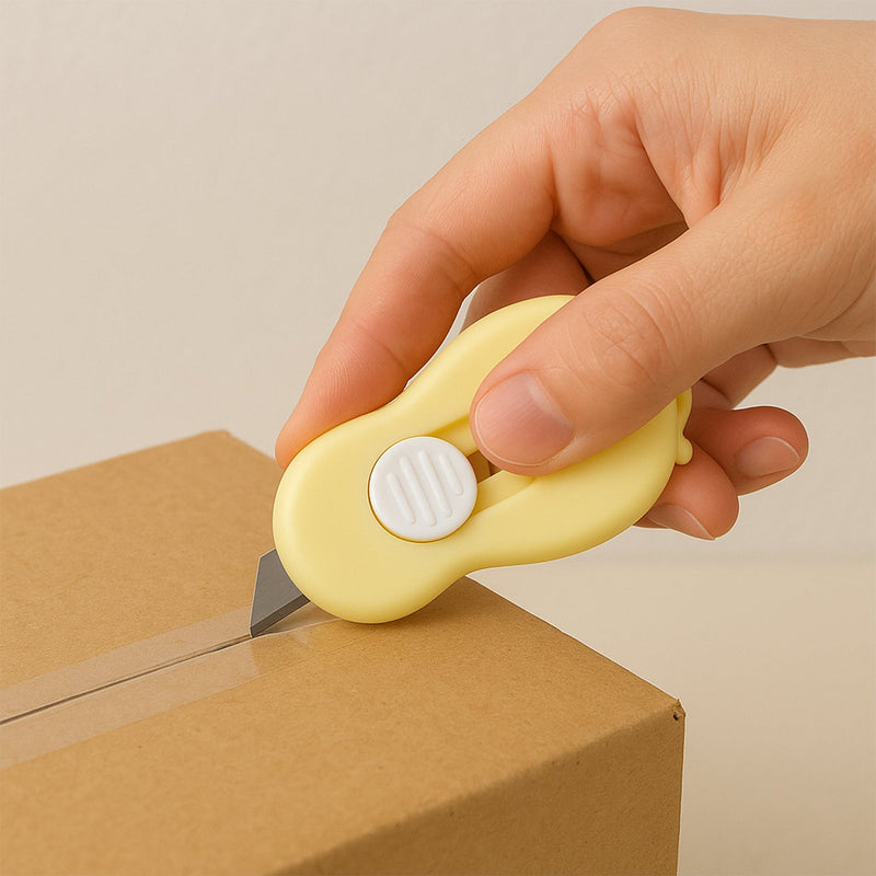 Compact Mini Safety Cutter with Retractable Blade - (1 Pc)