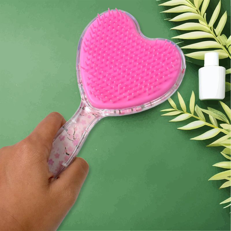 Heart Shape Hair Brush, Massage Shower Comb