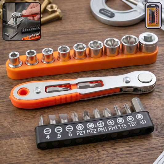 Mini Ratchet Wrench  Compact  Versatile Repair Tool Kit