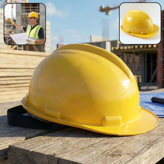 B-grade Yellow Safety Helmet  Industrial Protective Hard Hat (1 Pc)