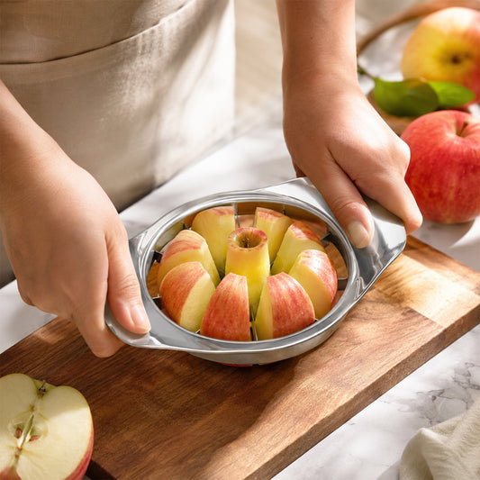 Apple Shape Apple Cutter Stainless Steel Fruit Slicer Corer For Kitchen (1 Pc)