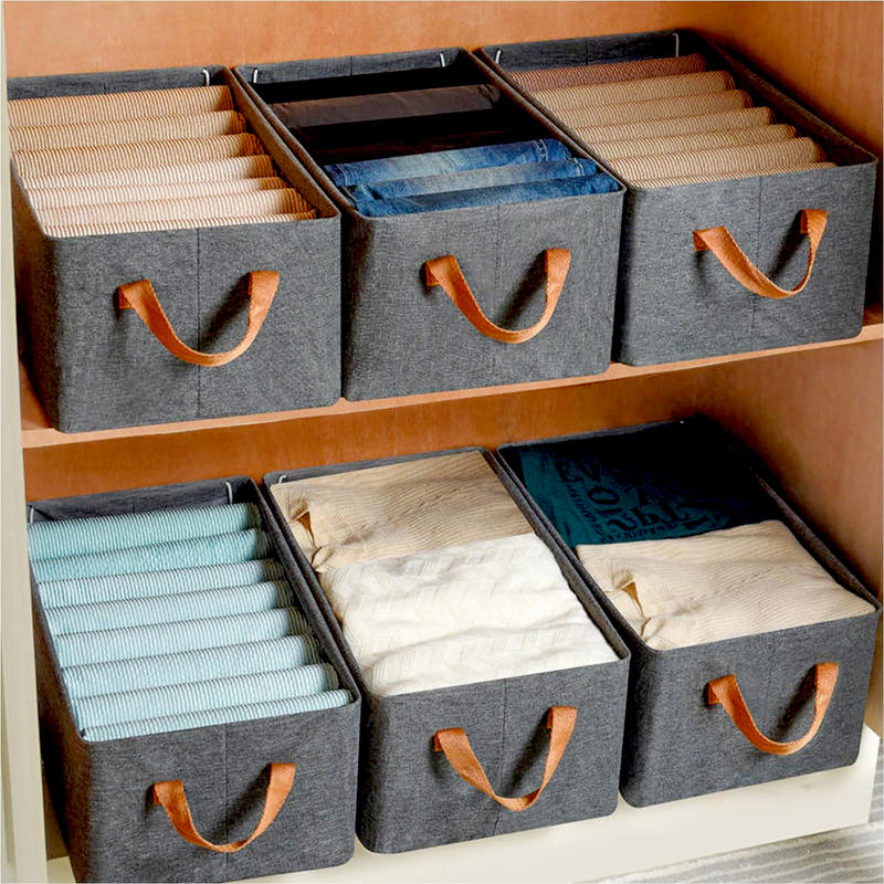Foldable Storage Box With Lid & Handles