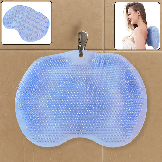 Silicone Bath Massage Cushion With Suction Cup / Shower Foot Scrubber Bathroom Mat
