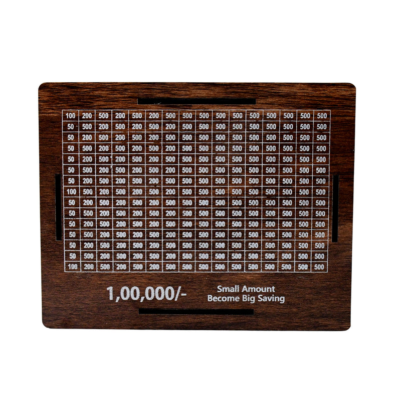 Wooden Money / Piggy Bank Money Box With Marker Pen