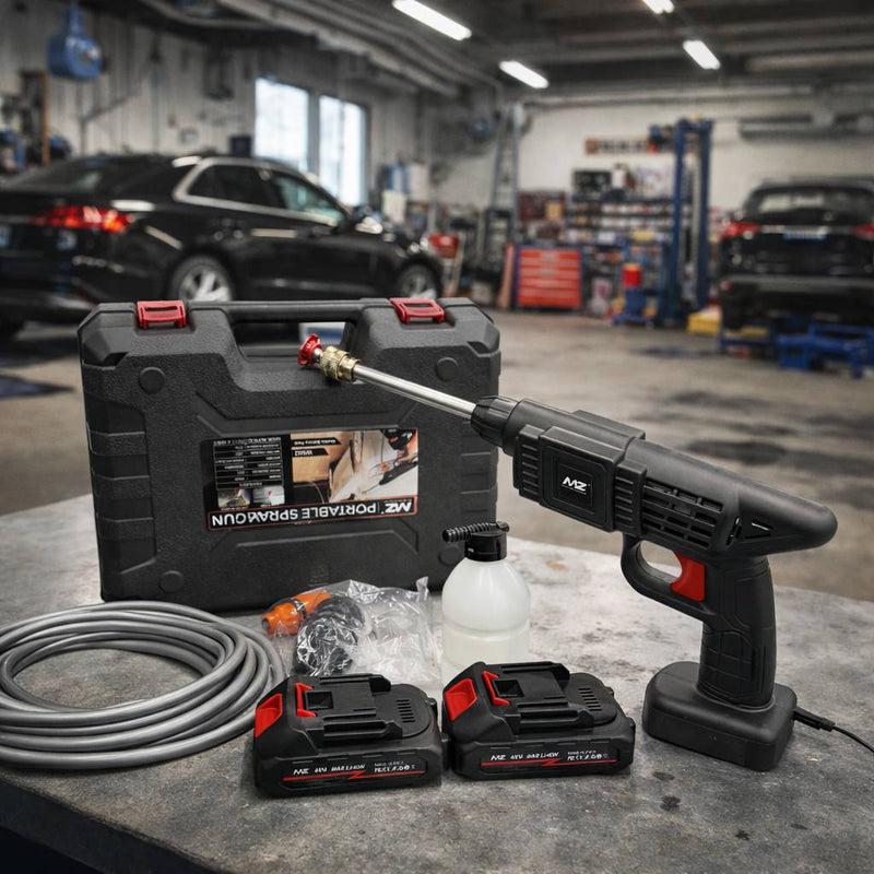 Wireless High Pressure Car Washer Water Spray Gun Double Battery| Rechargeable|(1 Set)