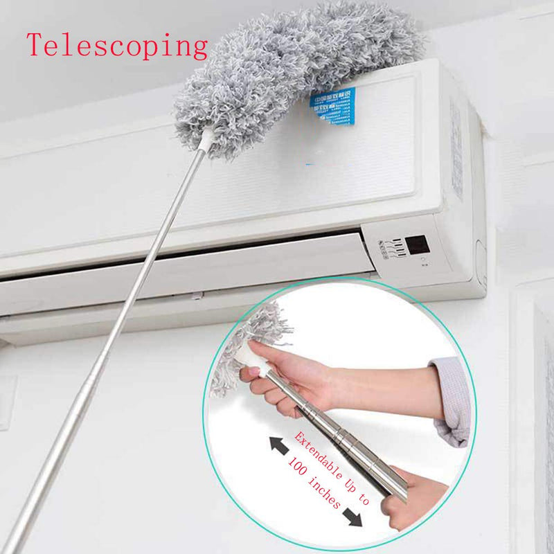 Microfiber Duster With 100 Inches Extendable Handle Pole