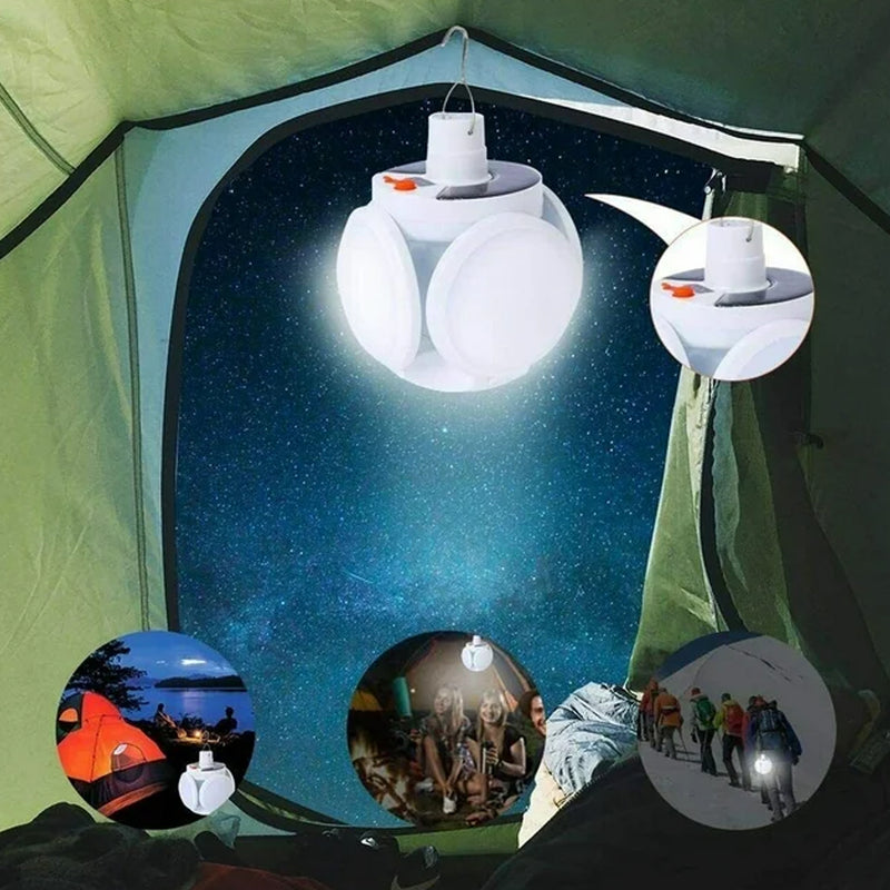 Solar Multi-functional Emergency LED Light Bulb With USB Charging