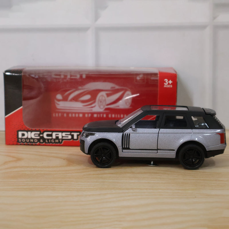 Light And Sound Metal Pull Back Car Toy Die Cast Suv Model For Kids (1 Pc)