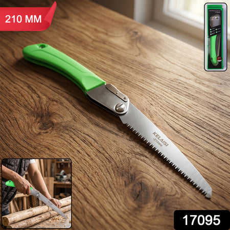 Folding Saw  Sharp 210mm Stainless Steel Blade For Pruning  Outdoor Use