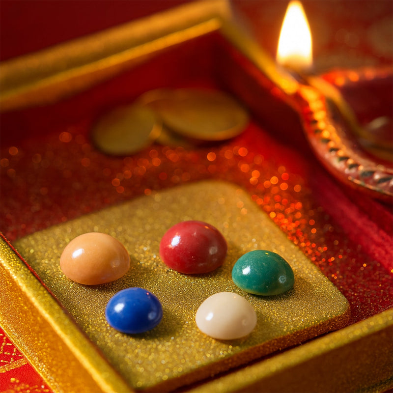 Premium Panch Ratna Stone - 5 Pc Set